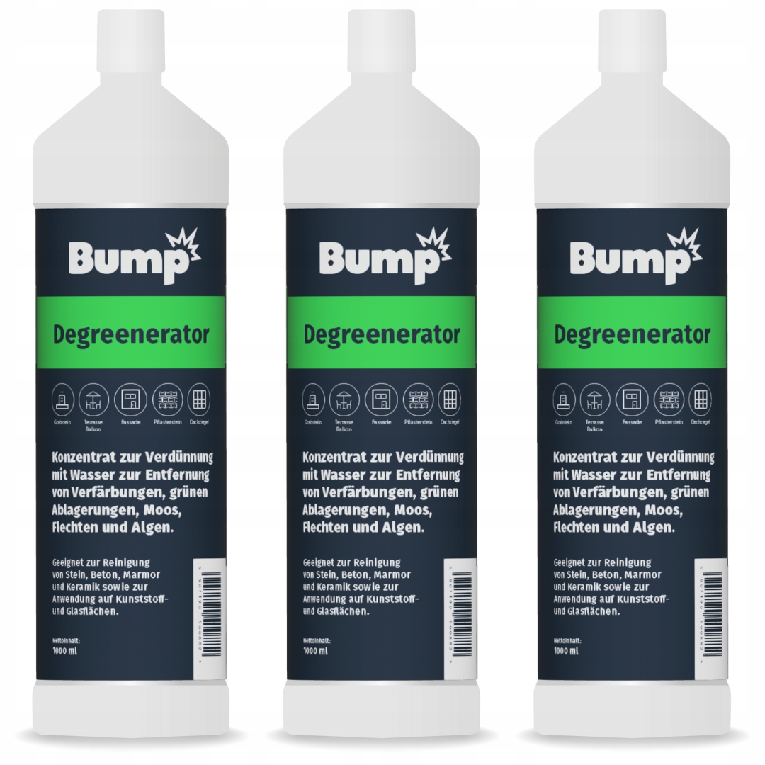 Levně Bump Degreenerátor pro mech řas na zelený nános fasádní kostky 3L