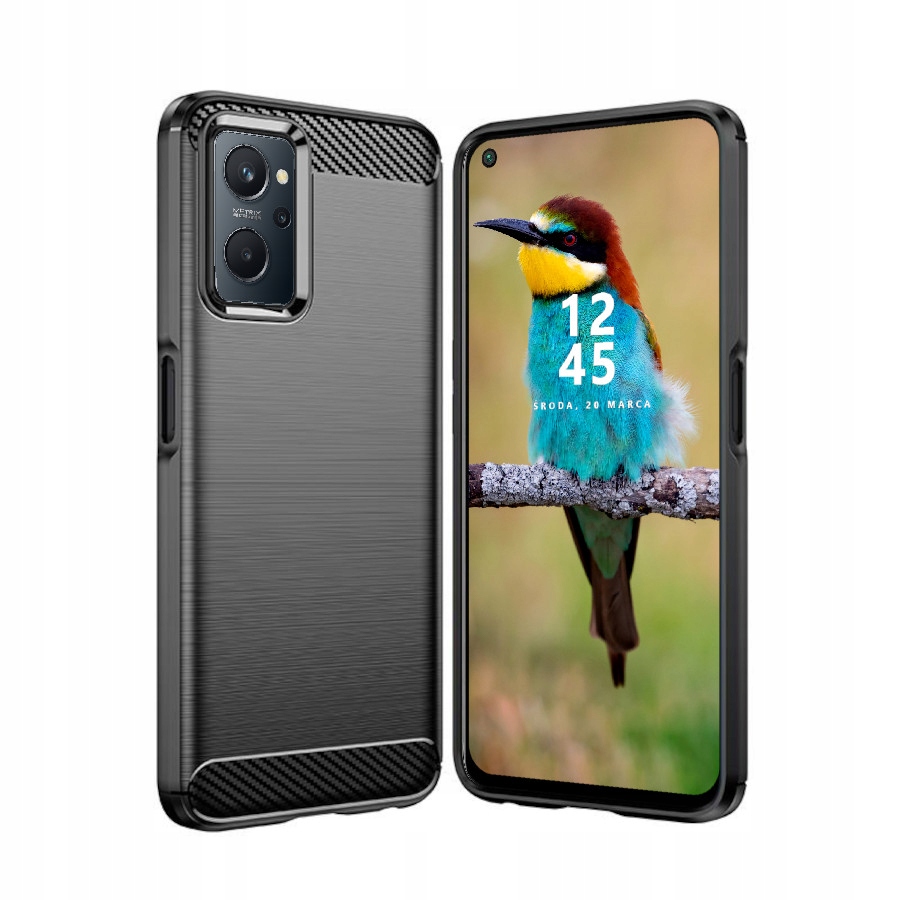 

Etui Pancerne Karbon Do Realme 9I Szkło