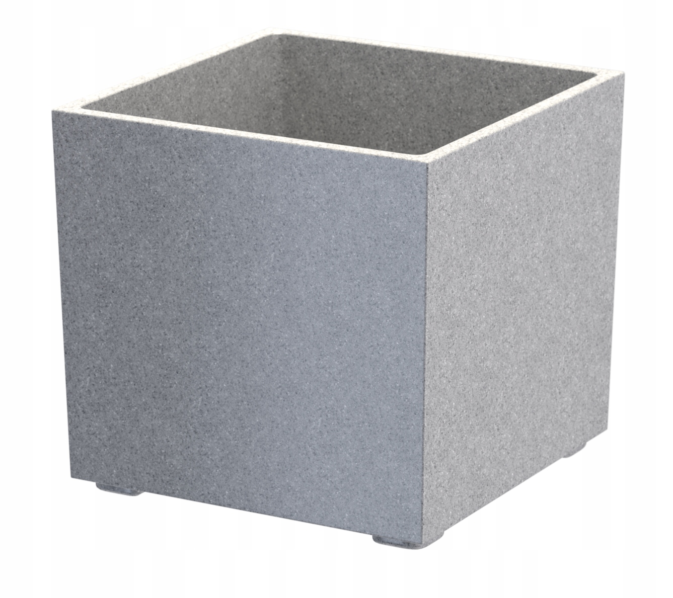 Štvorcová Granitová Kvetináč Argos M záhrada Šedá