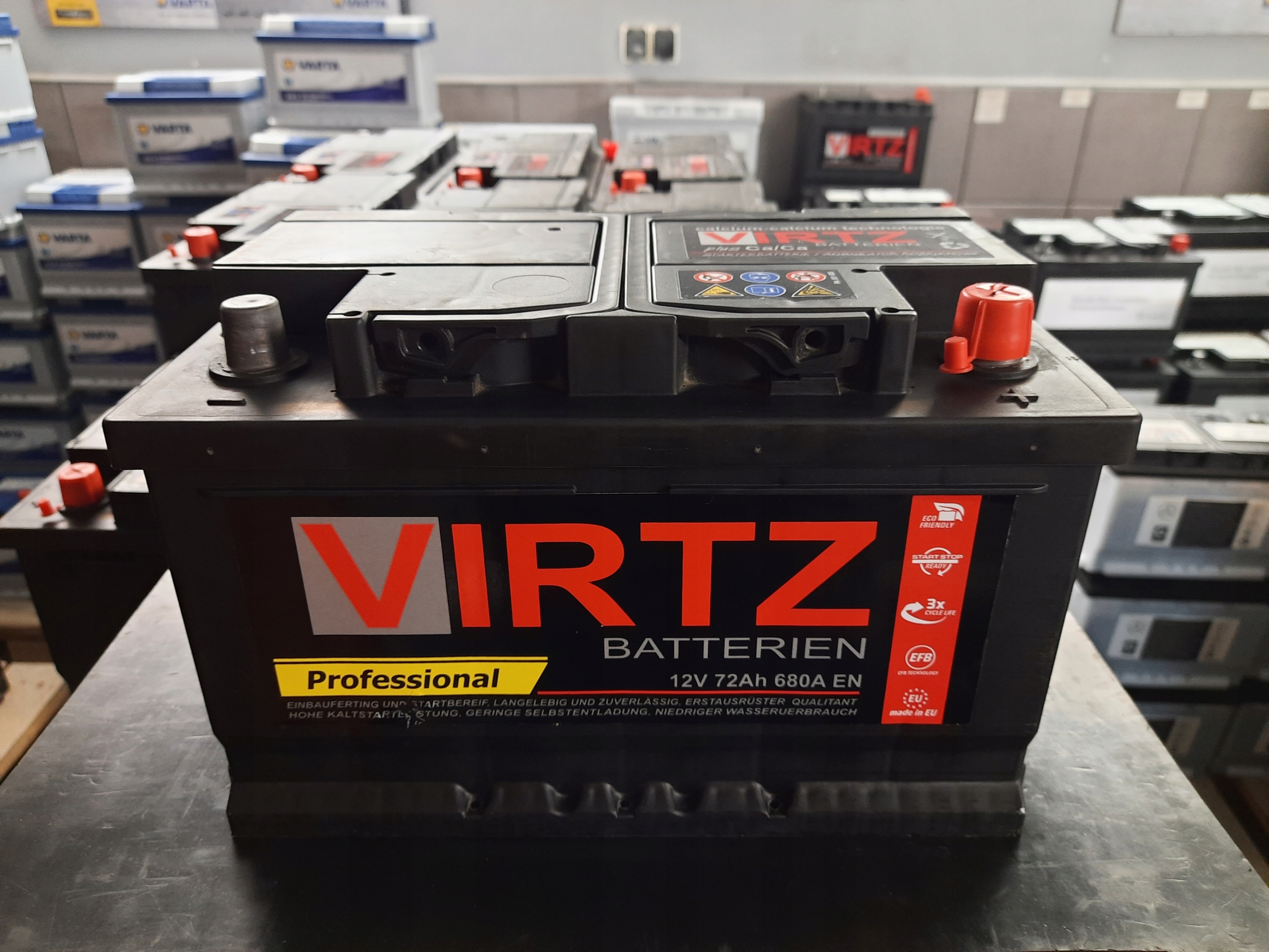 Akumulator VIRTZ Professional AGM 12V/70Ah 720A
