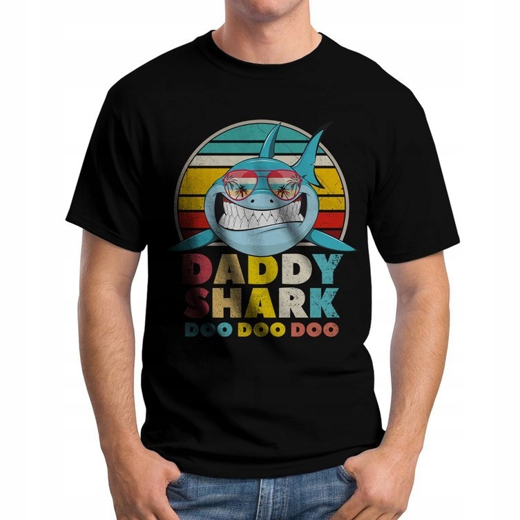 

Koszulka T-Shirt Shark Taty Dzień Ojca Prezent M