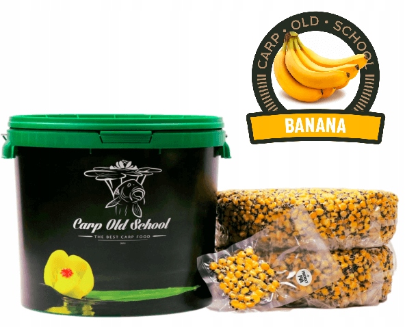 Návnadové zrno MIX Carp Old School Kbelík Banán 10 kg