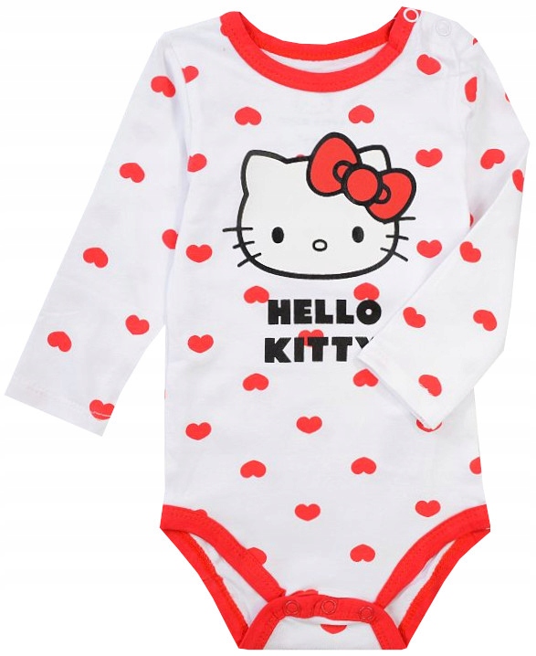 BODZIAK HELLO KITTY BODY BAVLNA DLHÝ RUKÁV 92 R078A