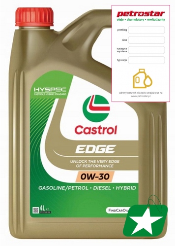 Olej Castrol 0V30 4 L Edge Titanium C3 Sn 229.31 229.51 DEXOS2