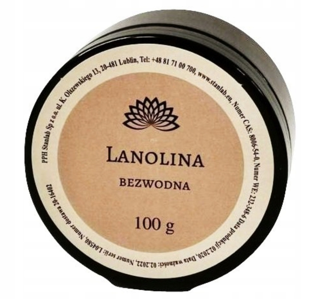 

Lanolina bezwodna 100g Stanlab