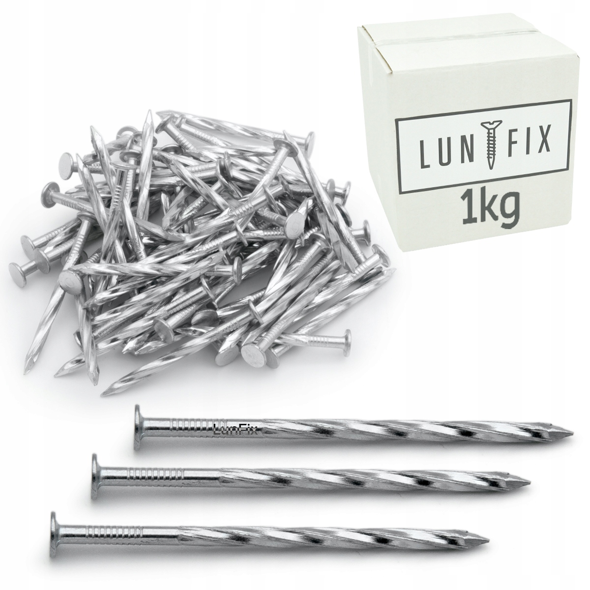 

Gwoździe skręcane ocynkowane 3x80mm 1kg