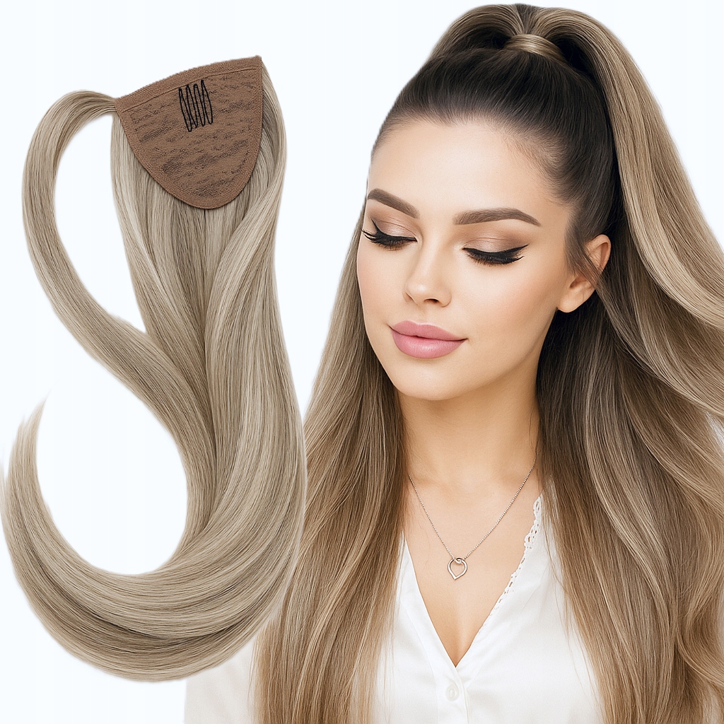 Koník připínací vlasy příčesek připínáček pramínku baleyage Ash Blonde Barvy