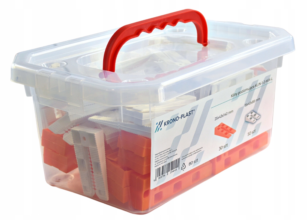 Klíny pokrývačské mix pro vyrovnání latí střechy okna dveří Kontejner MIX 80ks