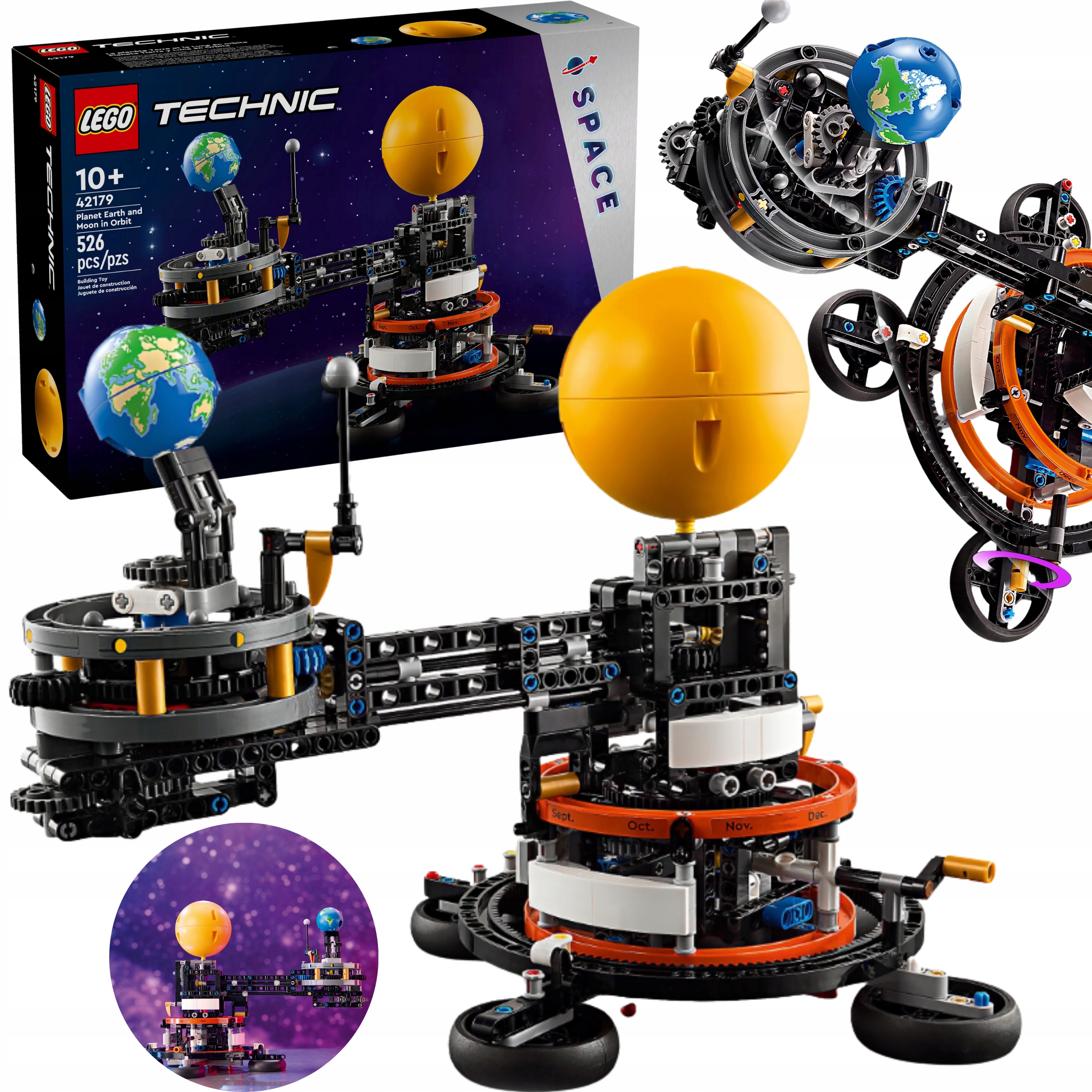 Lego Technic Zestaw Klocków XXL Premium Planeta Ziemia I Księżyc