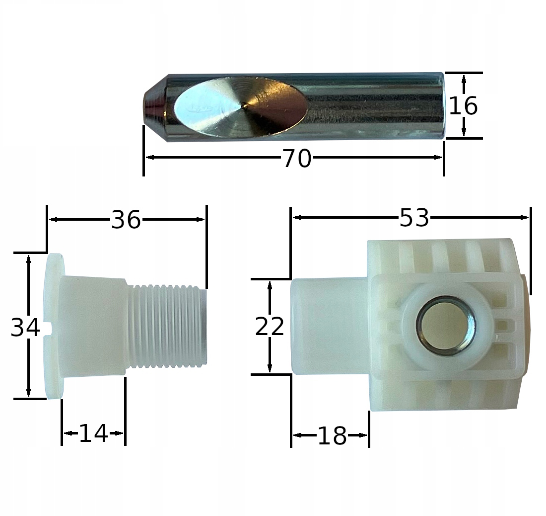 ZESTAW MONTAŻOWY DO MISKI PODWIESZANEJ SEDES BIDET Marka inna