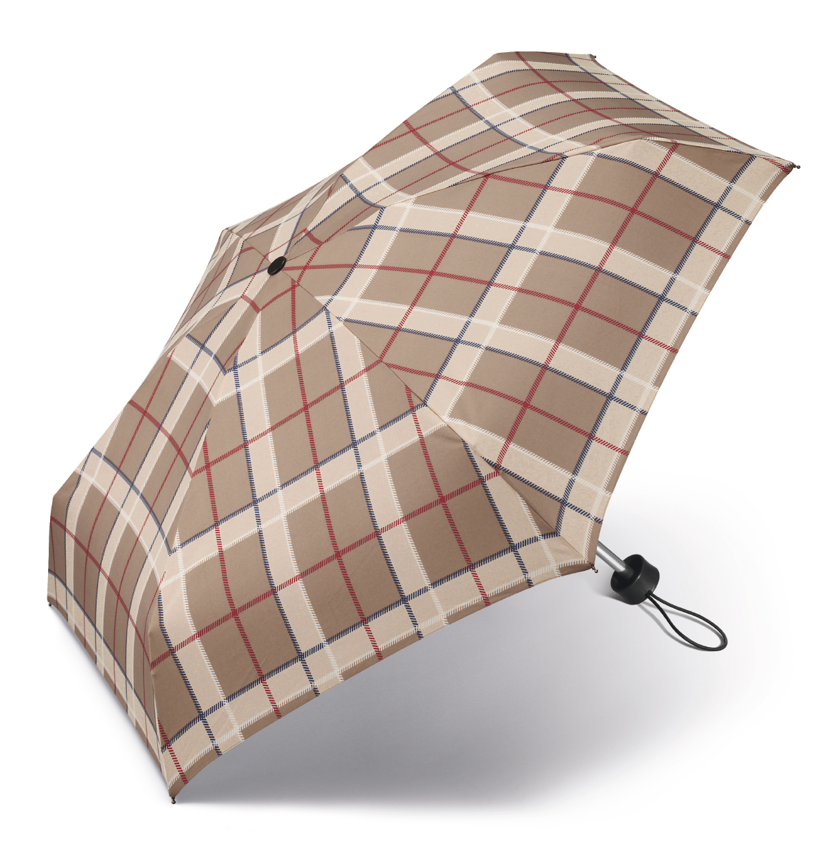 

Mała parasolka Happy Rain Ultra mini kratka beż