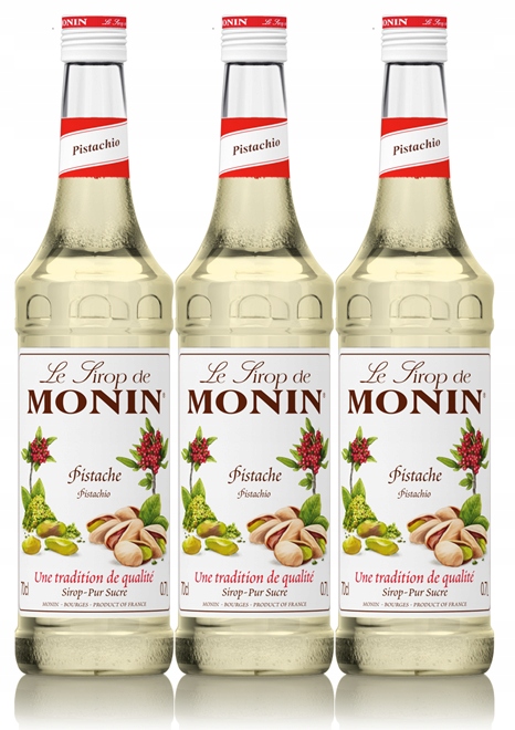 3x Syrop pistacja pistacjowy Monin Pistachio