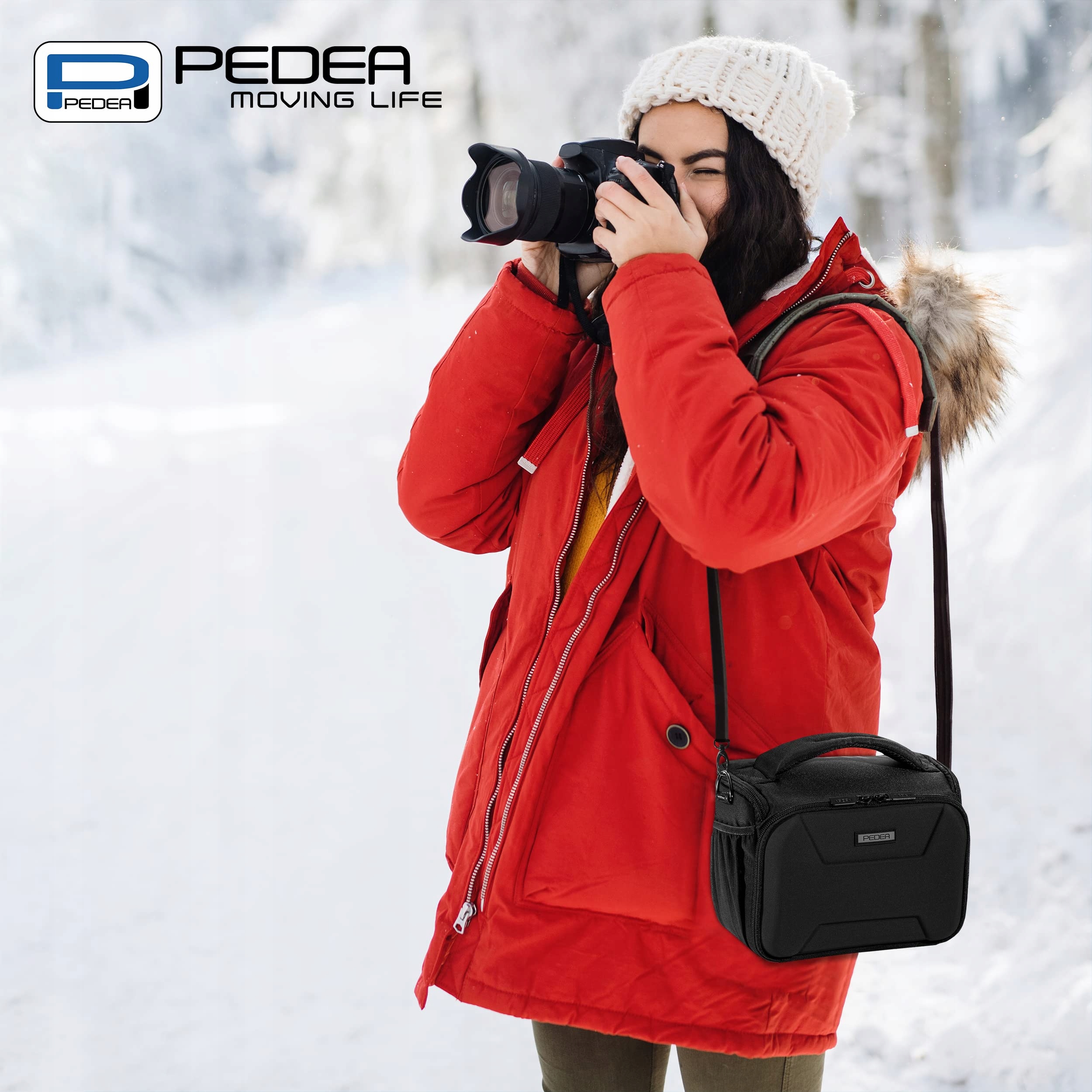 PEDEA Torba Na Aparat Lustrzanka DSLR SLR Systemowa Z Akcesoriami Czarna — miniatura 6