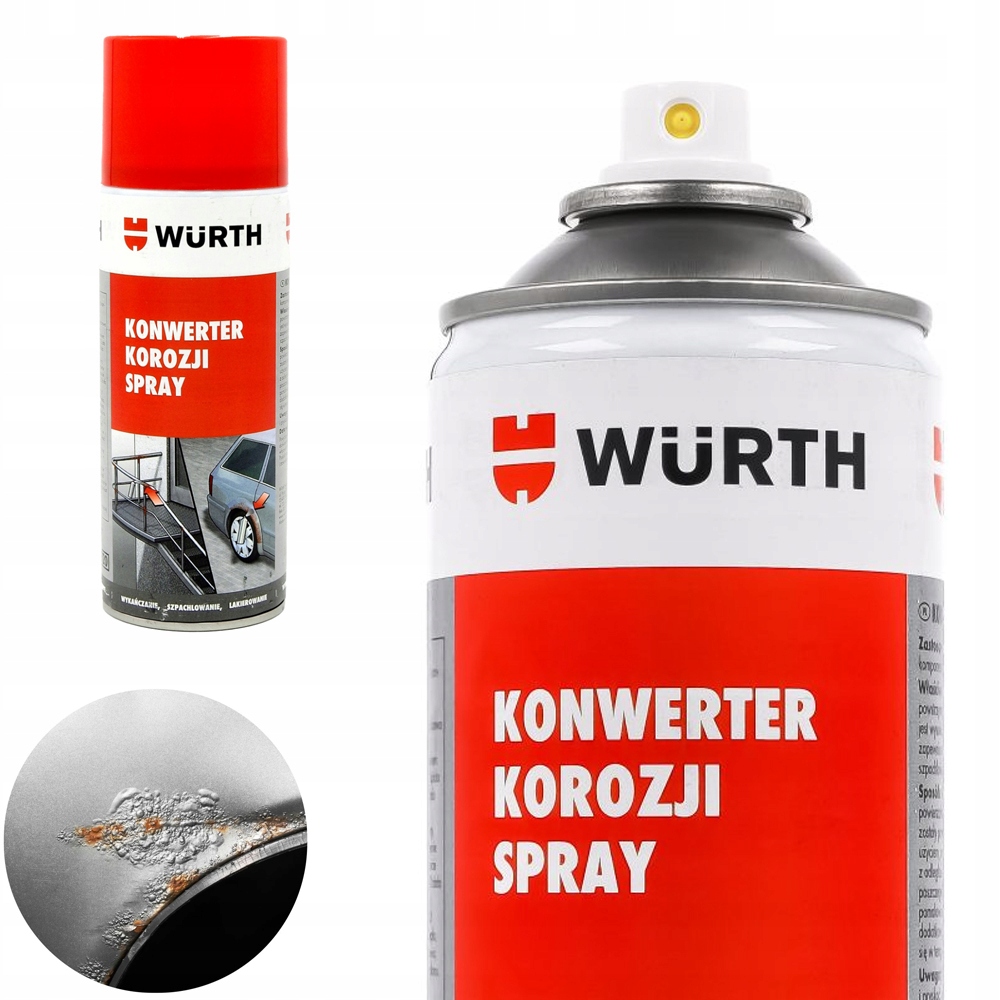 Konwerter Korozji Rdzy w Sprayu 400ml Wurth