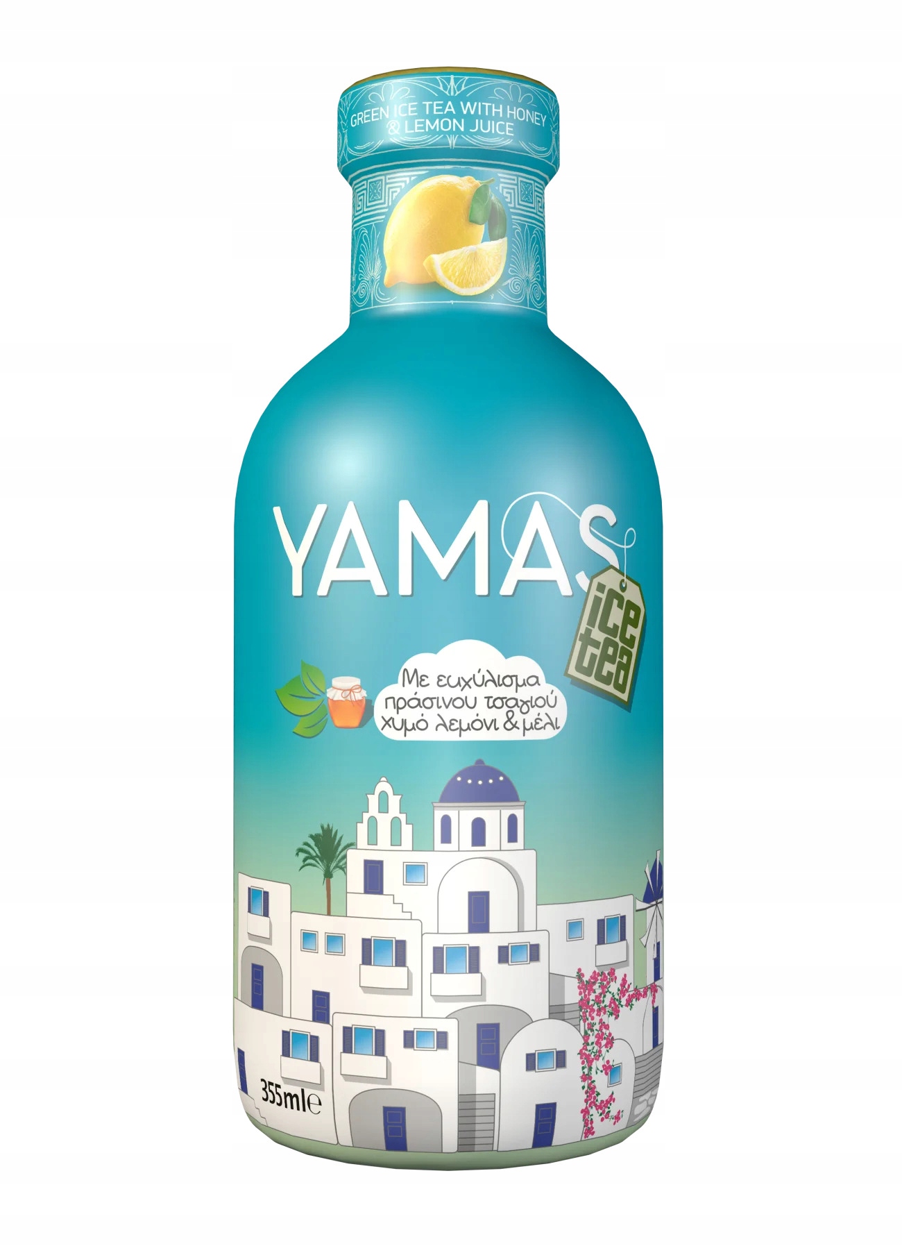 Levně Ice Tea zelený čaj s citronem a medem Yamas 6x355ml