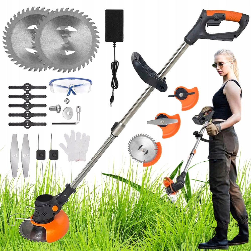 800W 21V Bezdrátová Teleskopická Sekačka 82-118 CM Nastavitelná 18000 Ot/min