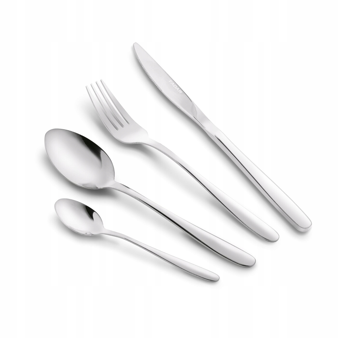 KLASYCZNY ZESTAW SZTUĆCÓW 6os stal nierdzewna sztućce DO ZMYWARKI 24el Liczba osób 6