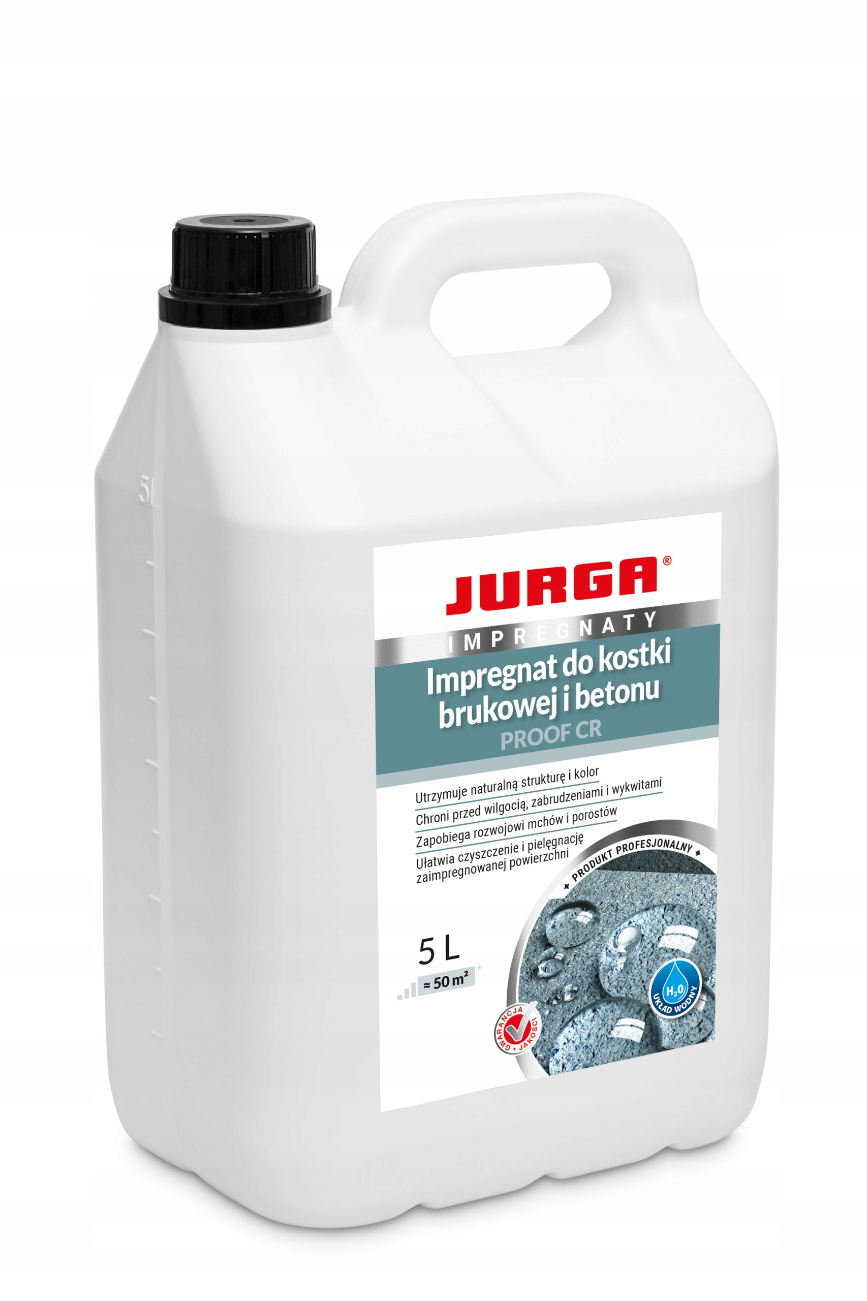 Proof Cr Impregnat Do Kostki I Betonu Wodny Jurga 5L