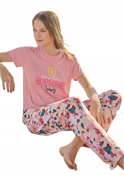 Elastické Viskózové Pyžamo Pro Something Awesome Today