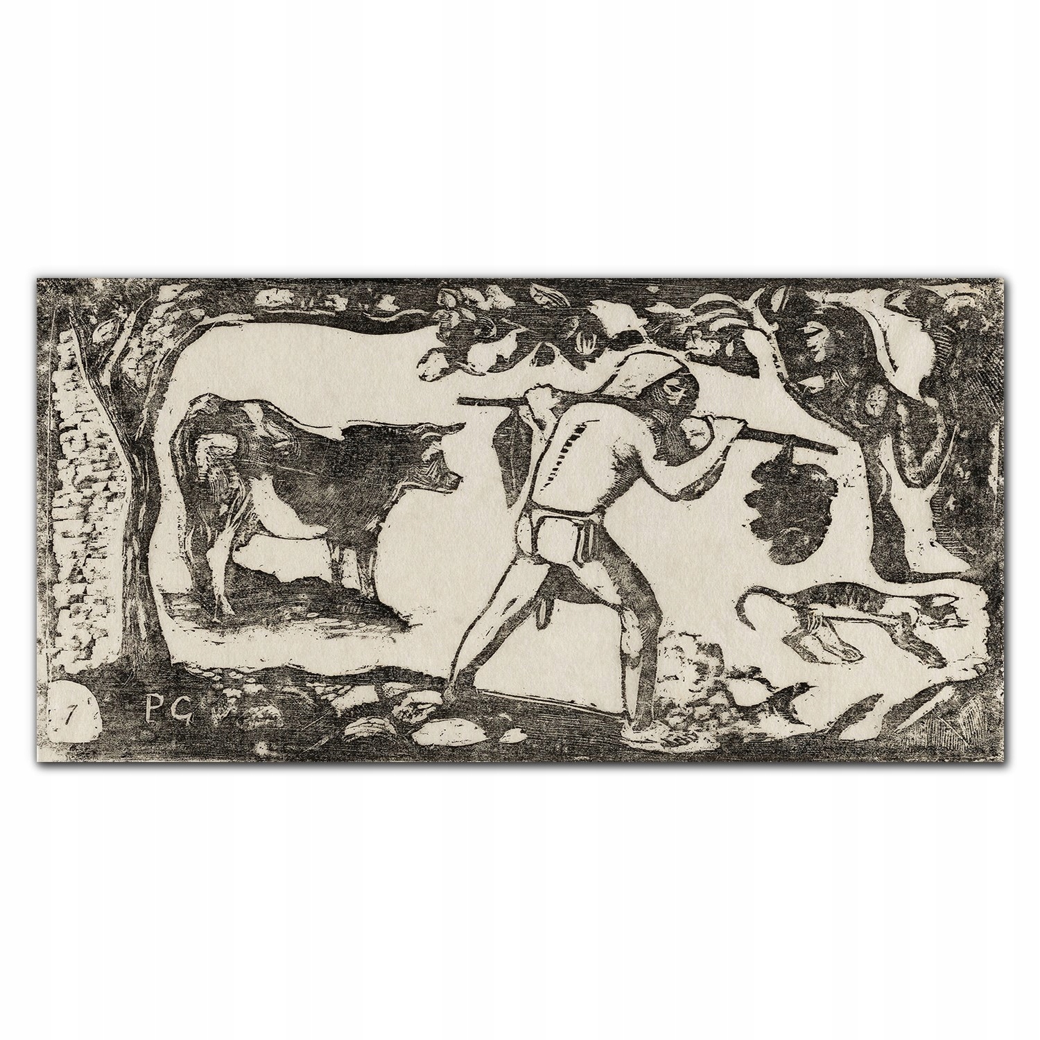 Obraz na plátne Tahitian carrying banánas 140x70