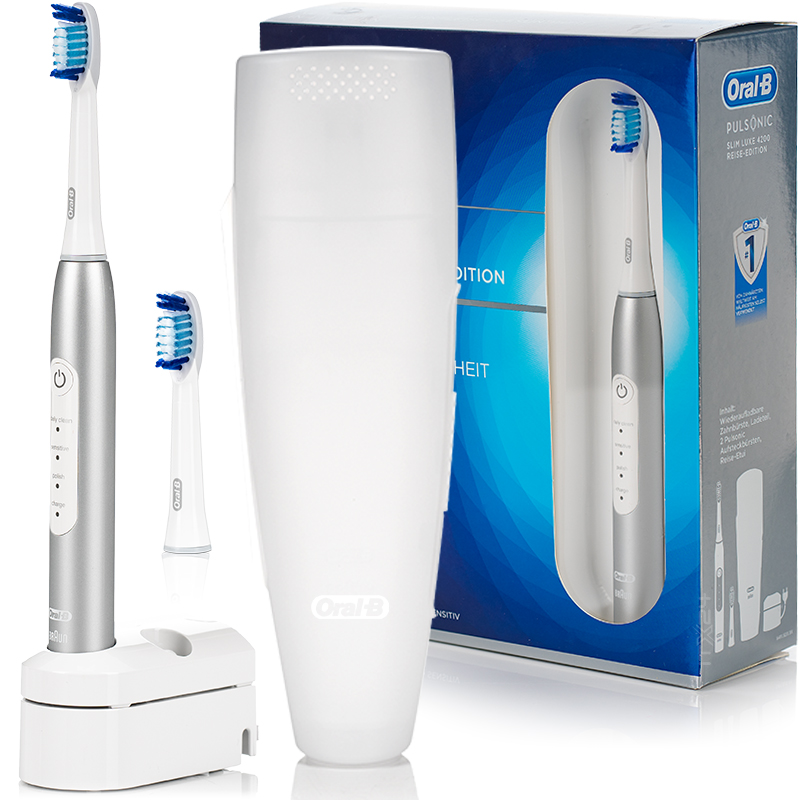 ORAL-B PULSONIC SLIM LUXE 4200 + ETUI + 2x GŁÓWKI