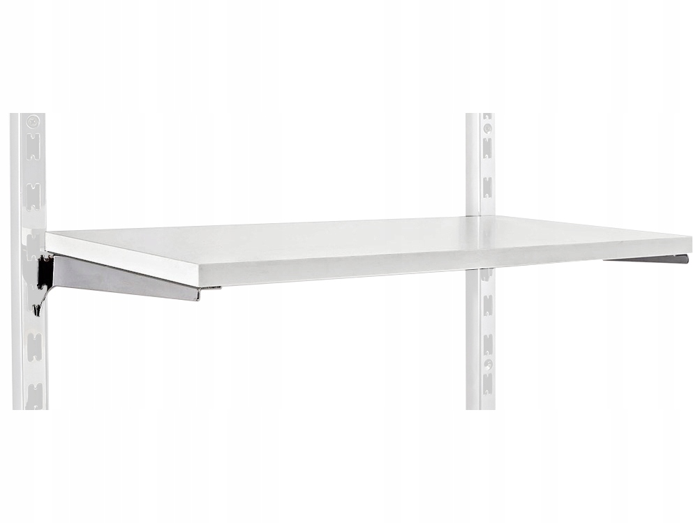 PÓŁKA 90x30cm + WSPORNIKI CHROM SZYNA UNIVERSAL