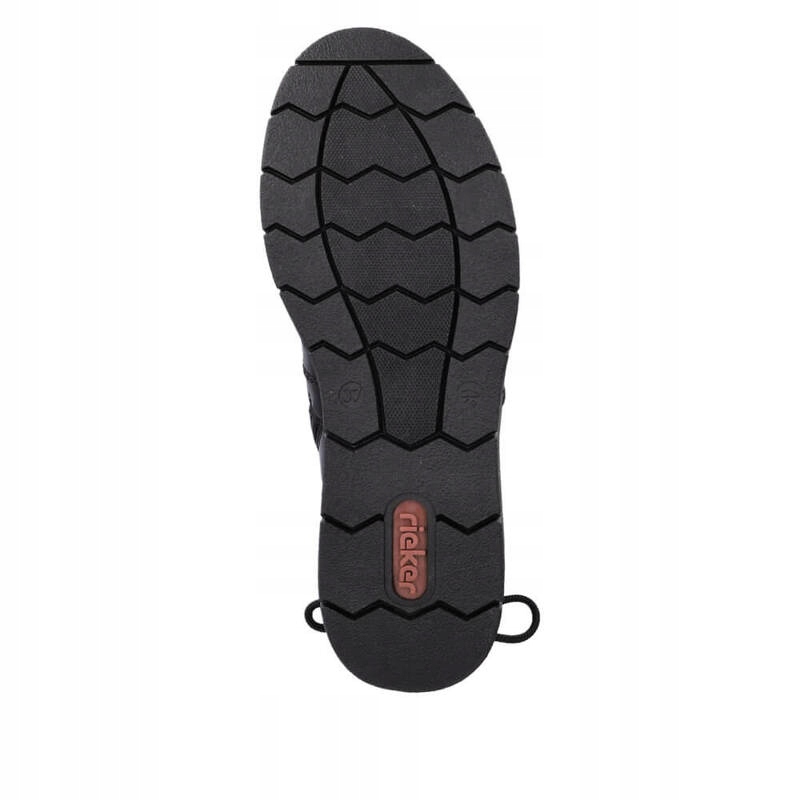 Botki ocieplane na koturnie Rieker Y1350-00 czarne Długość wkładki 25.1 cm