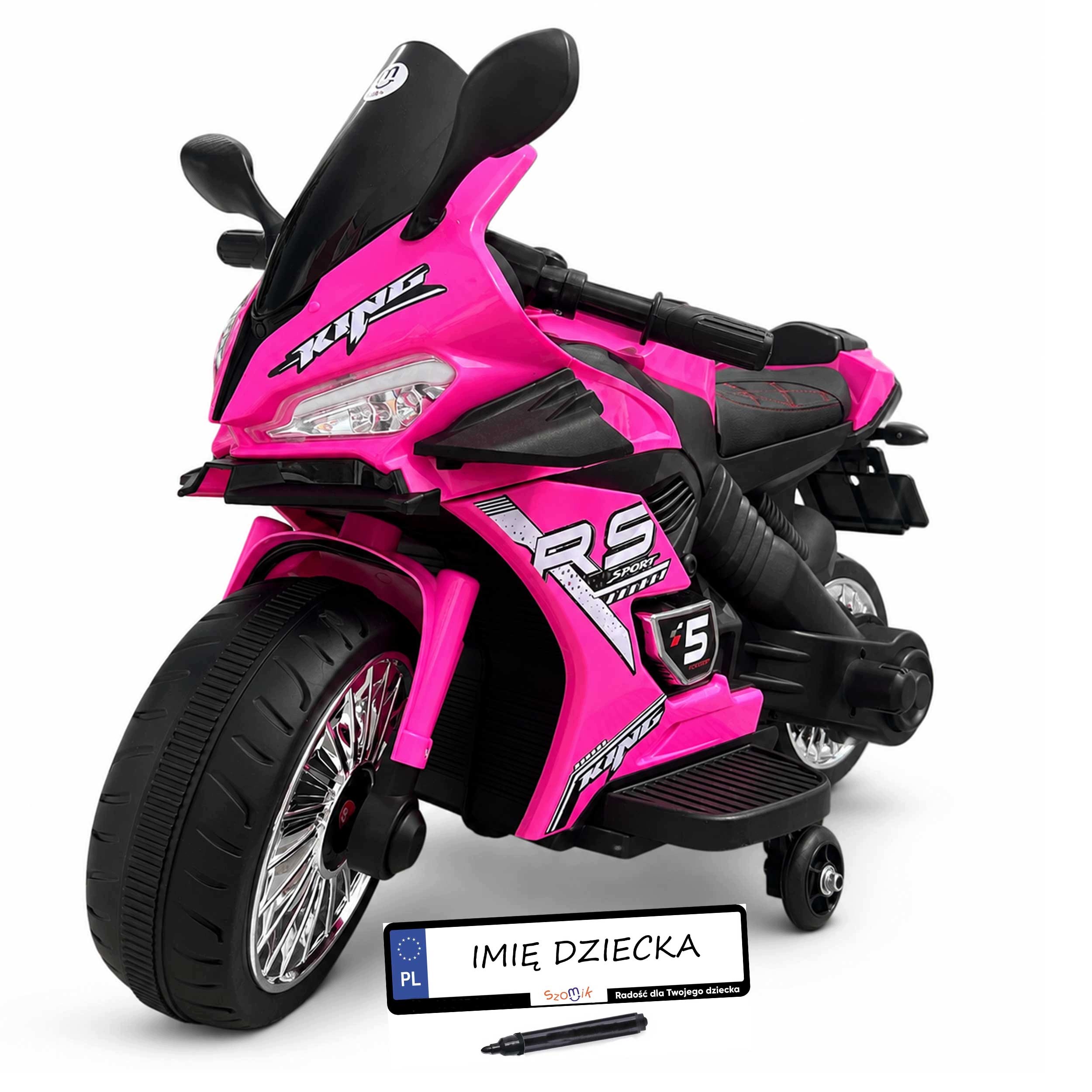 Motor na akumulator dla dzieci 2 silniki Miękki fotel LEDy Tablica