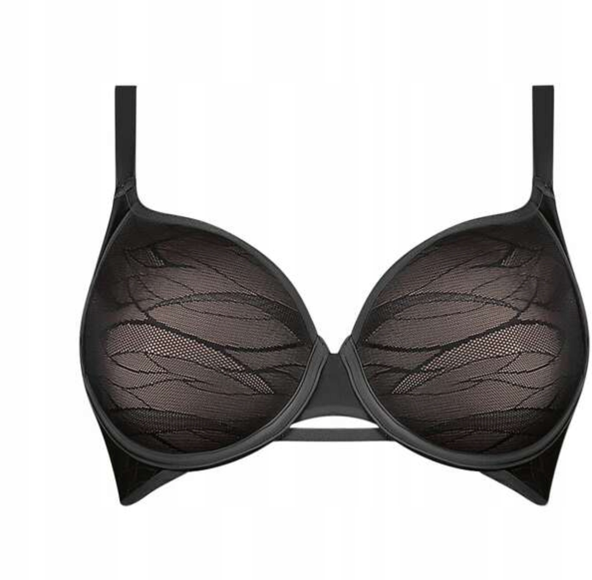 T952 Triumph Airy Sensation Wp Vyztužená Krajková Podprsenka černá 90B