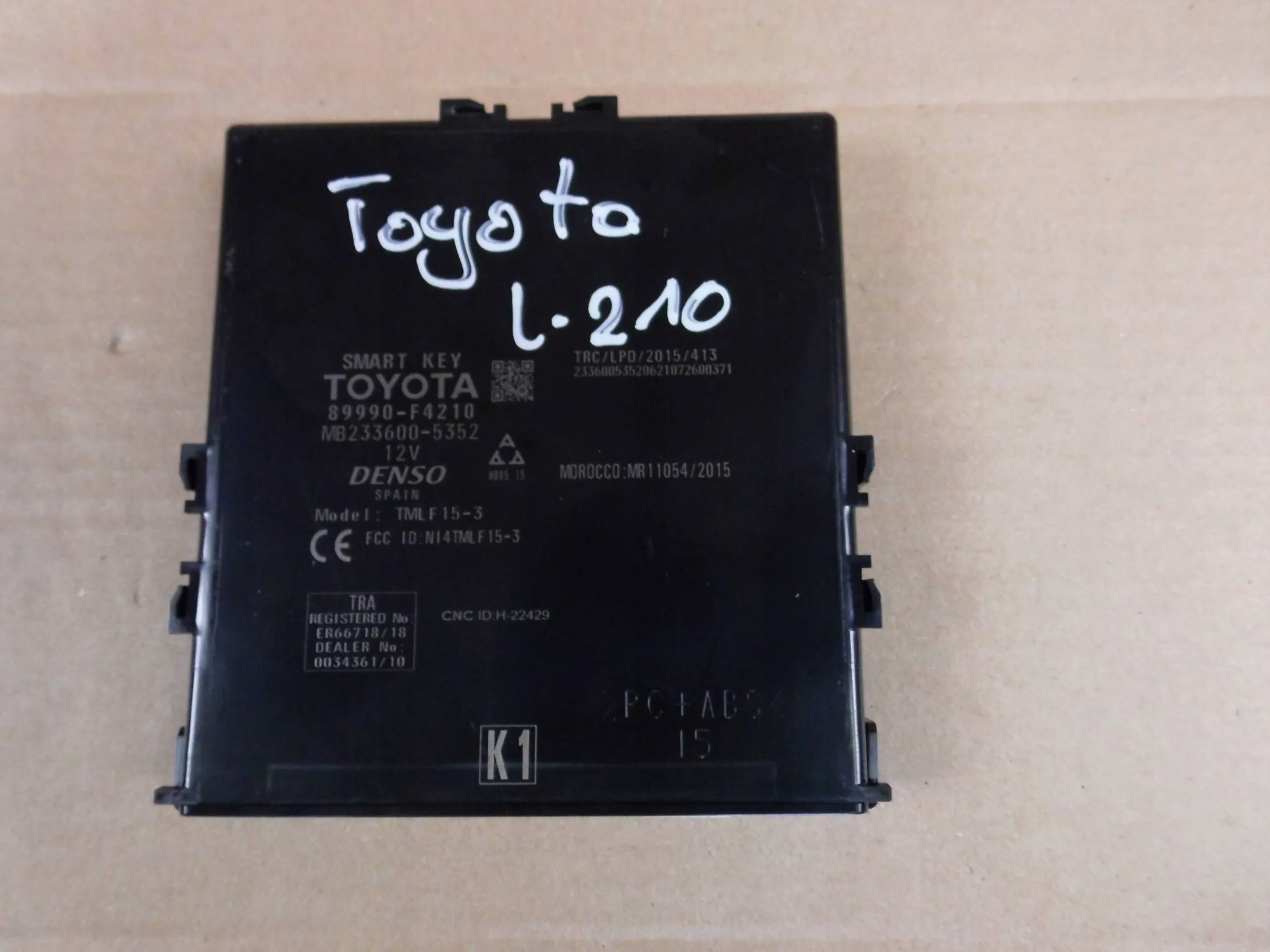 Toyota C-HR module SMART KEY 89990F4210