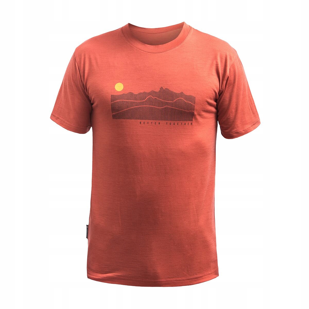 Sensor Merino Active Sunrise pánské triko kr.rukáv terracotta velikost S