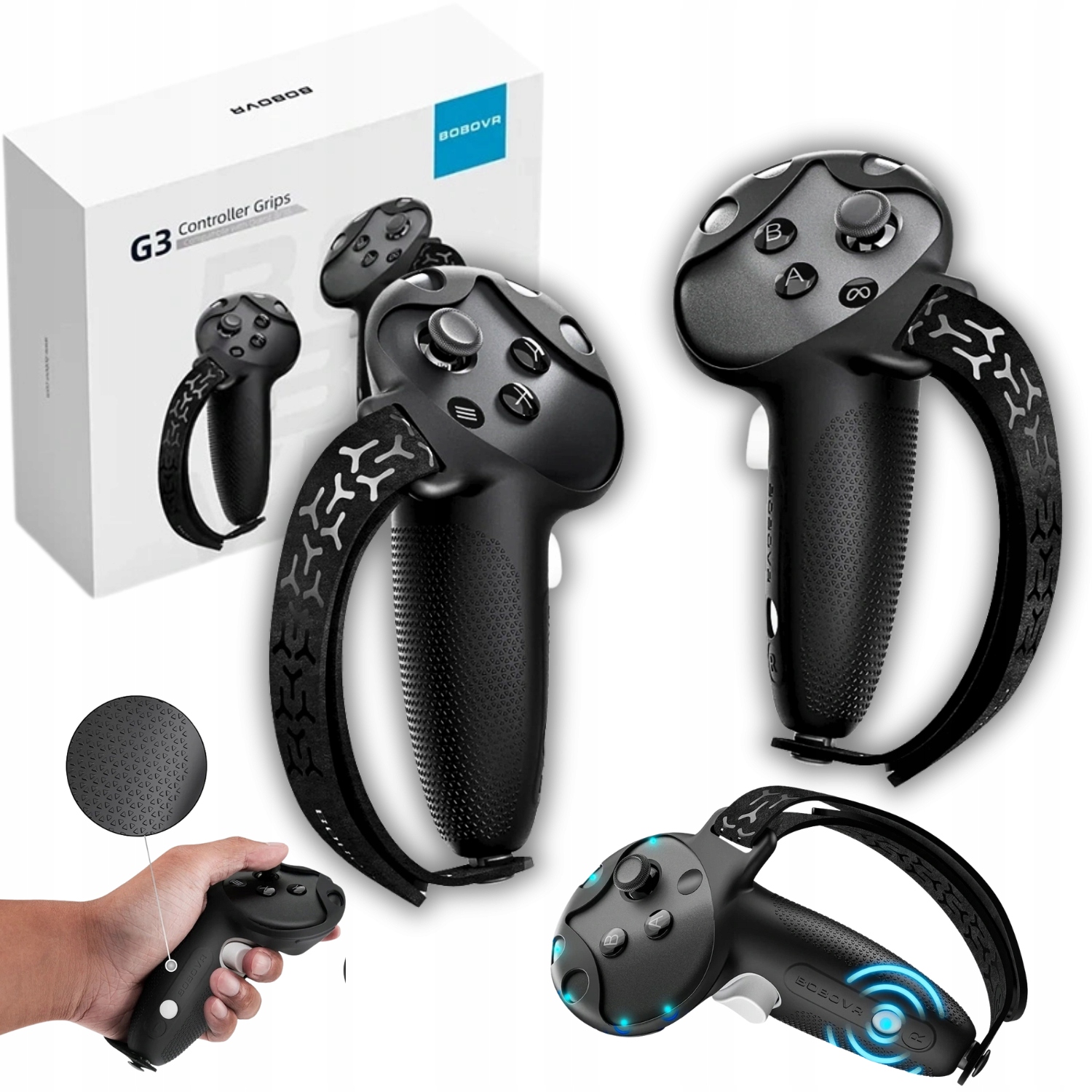 Uchwyty Na Kontrolery BoboVR G3 Meta Quest 3 i 3S Nakładka Pokrowiec Grip