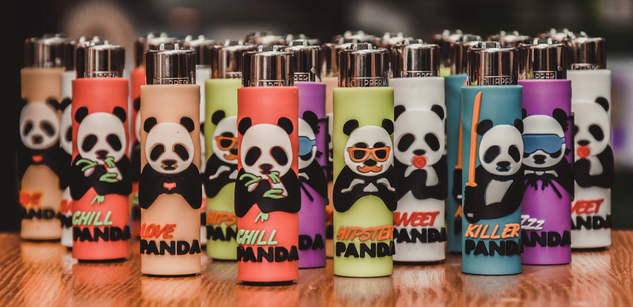 ZAPALNICZKA CLIPPER PŁOMIENIOWA PANDA ETUI THC Marka inna marka