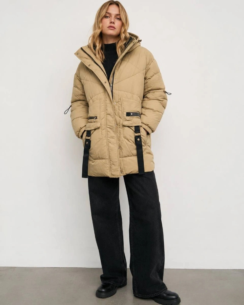Dámská Péřová Bunda AG2-J85 Camel S/m