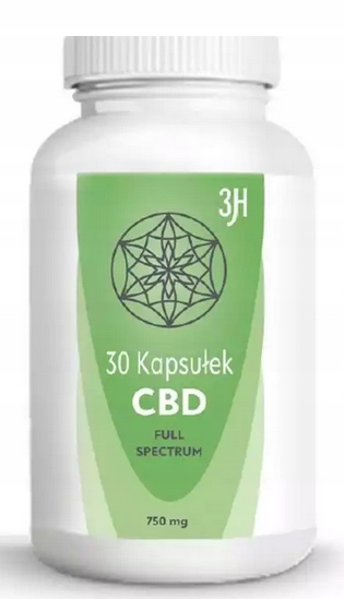 3H Cbd Full Spectrum 25mg 30 kapsułek Konopny
