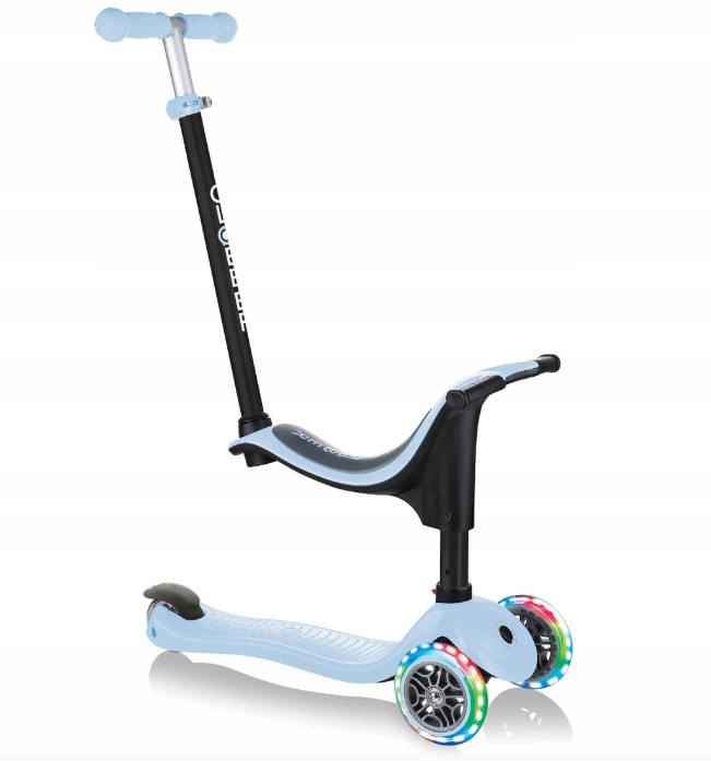 Hulajnoga Dla Dzieci Trójkołowa Globber Go Up Sporty Lights Pastel Blue 3w1