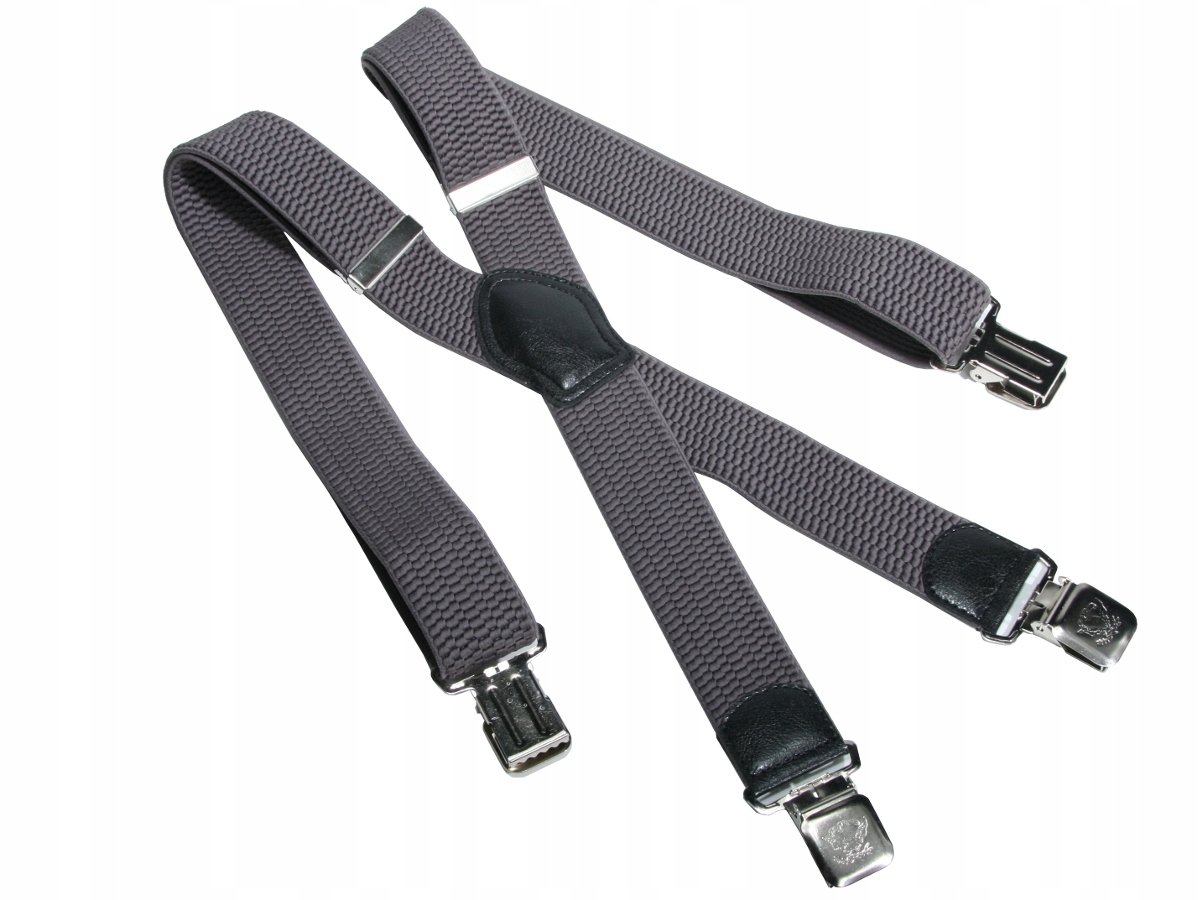 

Szelki Do Spodni Męskie Podwójne - Szare (X31)