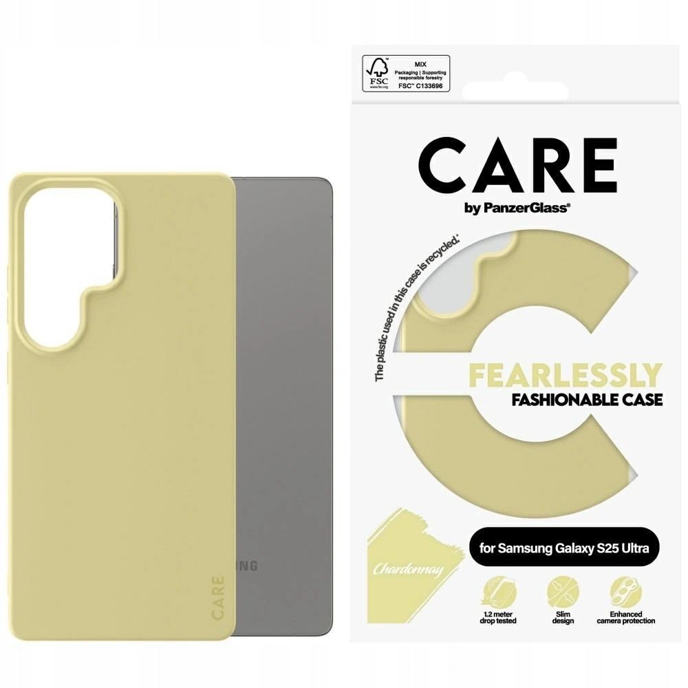 Pouzdro Care by PanzerGlass Fashion pro Samsung Galaxy S25 Ultra Chardonnay