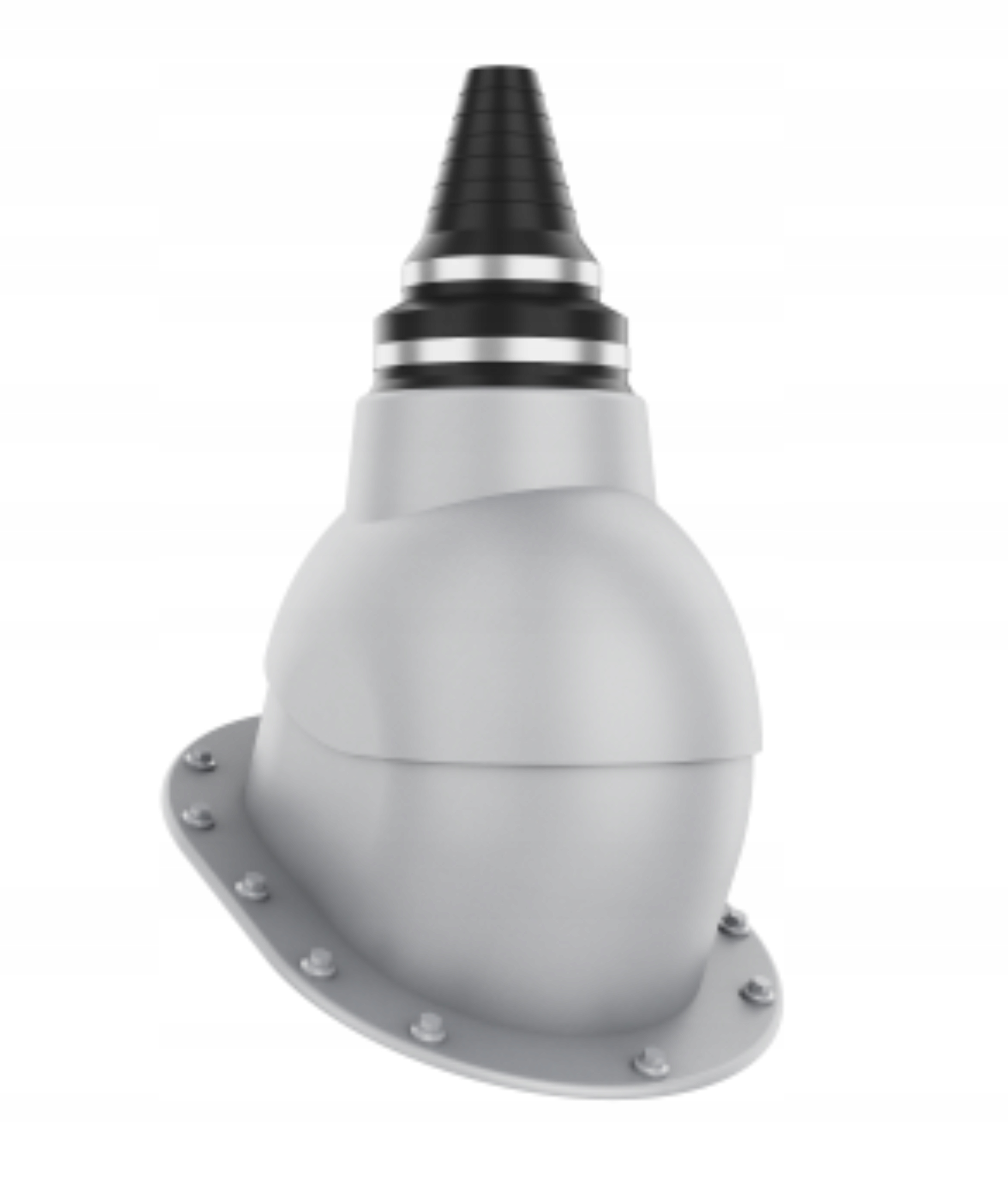 Anténní průchod těsným střešním průchodem Plochý Stříbrný 9006