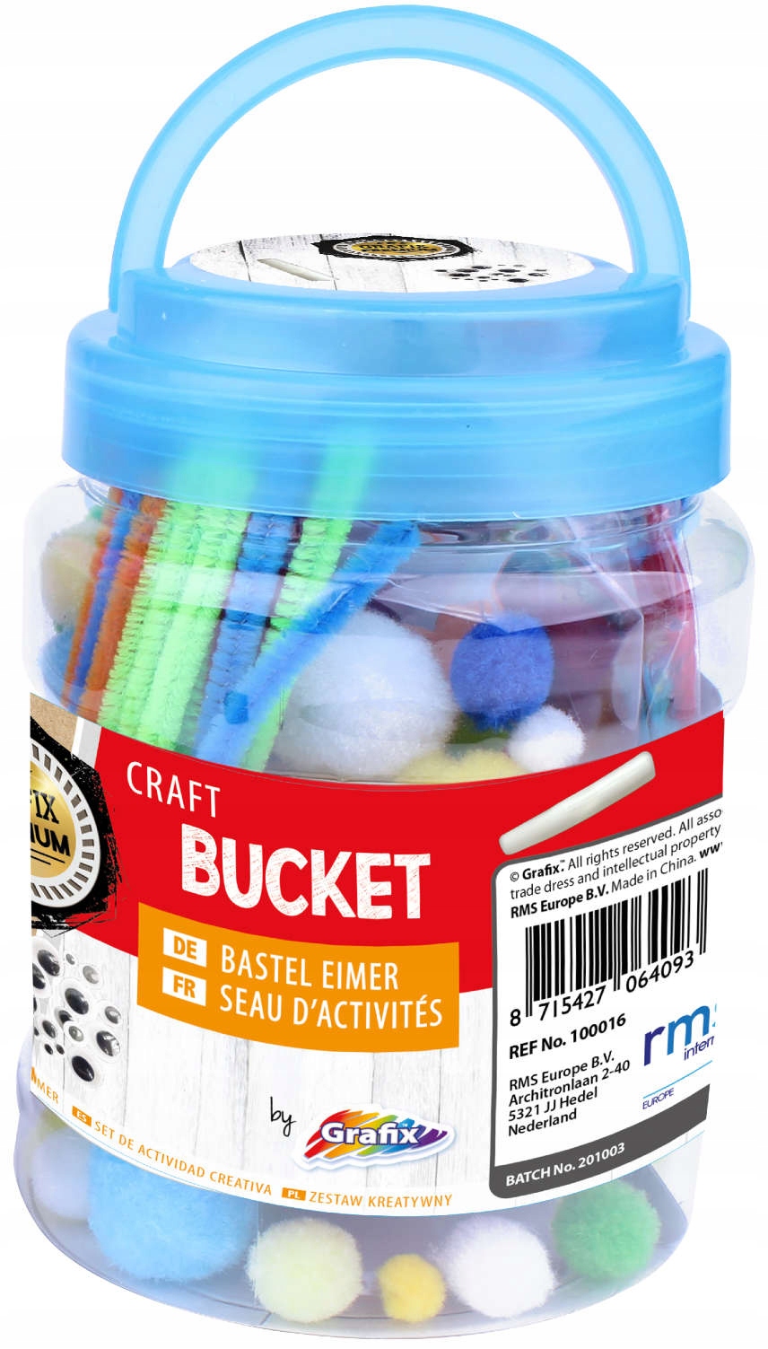 

Zestaw Kreatywny Craft Bucket Niebieskie Wiaderko