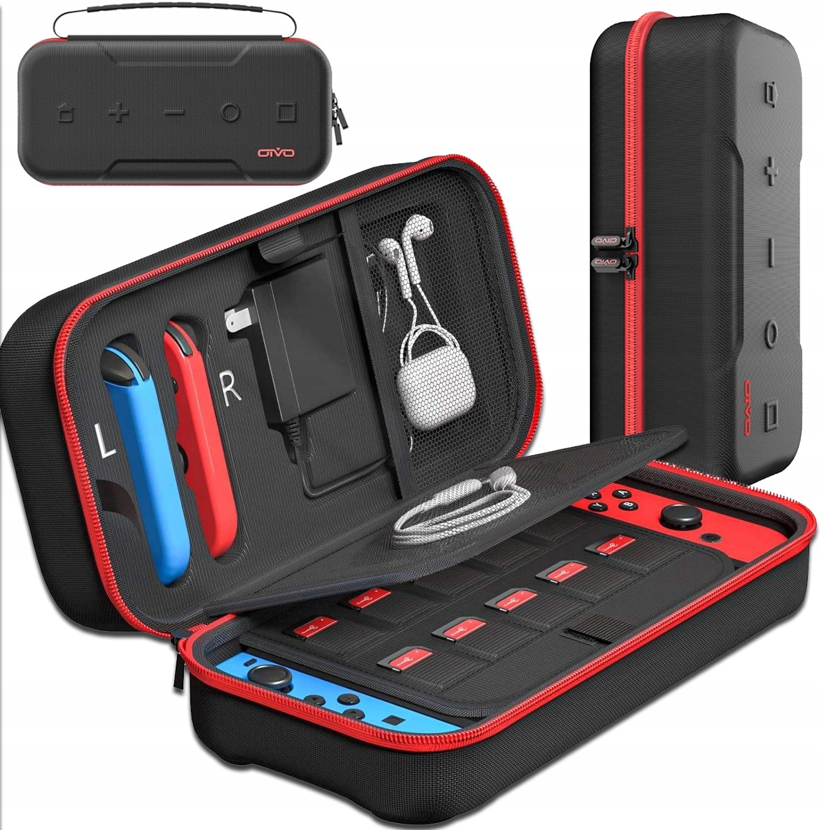 ETUI DO NINTENDO SWITCH OLED TWARDE CZARNE POKROWIEC FUTERAŁ