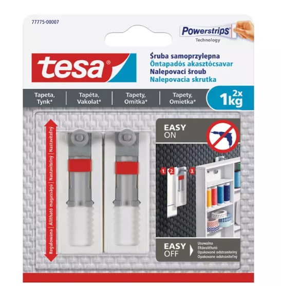

Tesa Regulowana Śruba Samoprzylepna 1 Kg 2 Szt