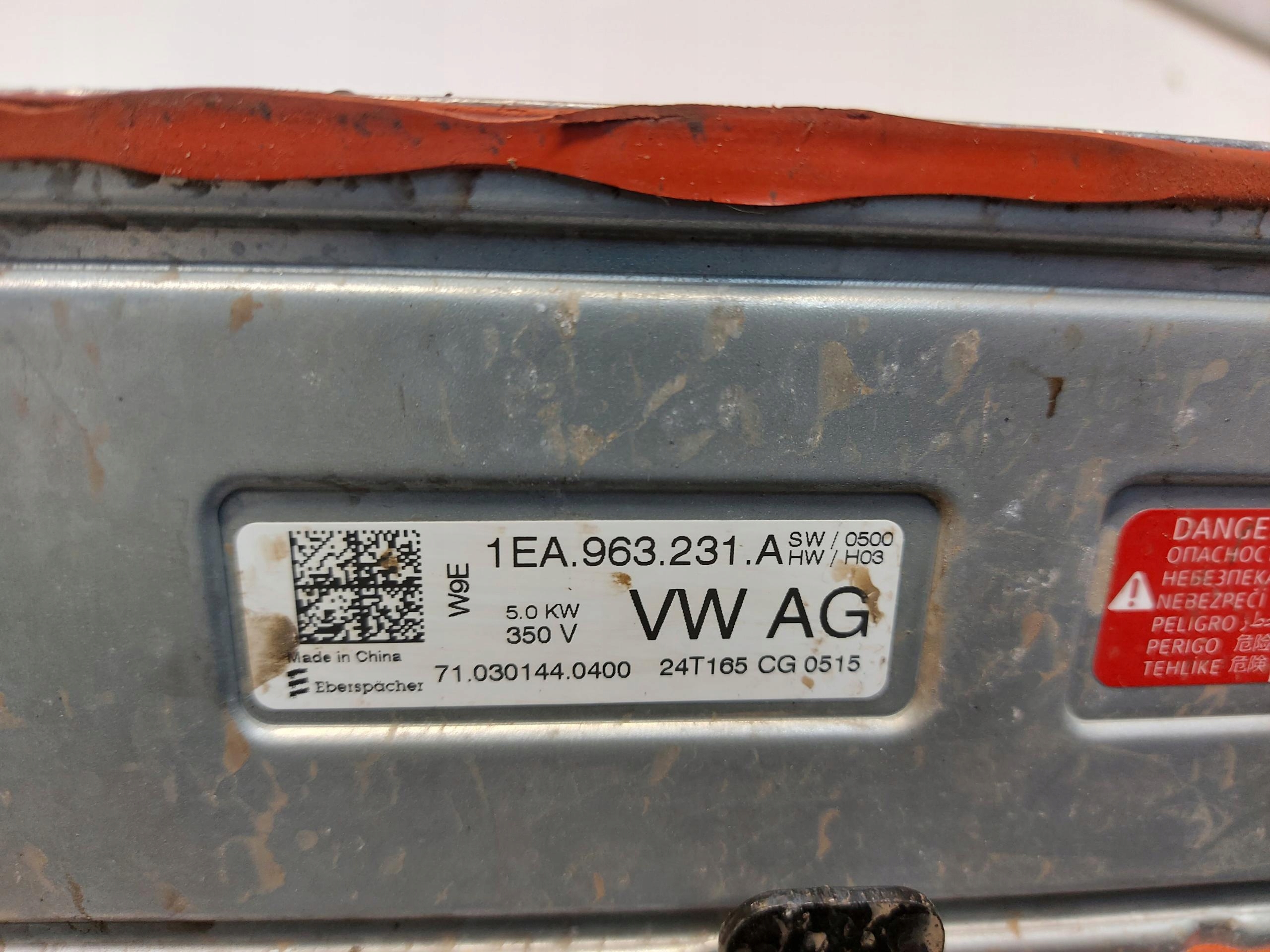 VW ID4 11A , 2024r SUV 5D výměník tepla ohřívač 1EA963231A
