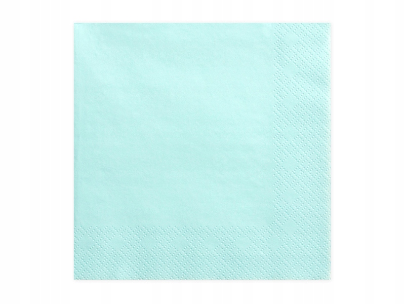 

Serwetki papierowe, Jasny Turkus, 33x33, 20szt
