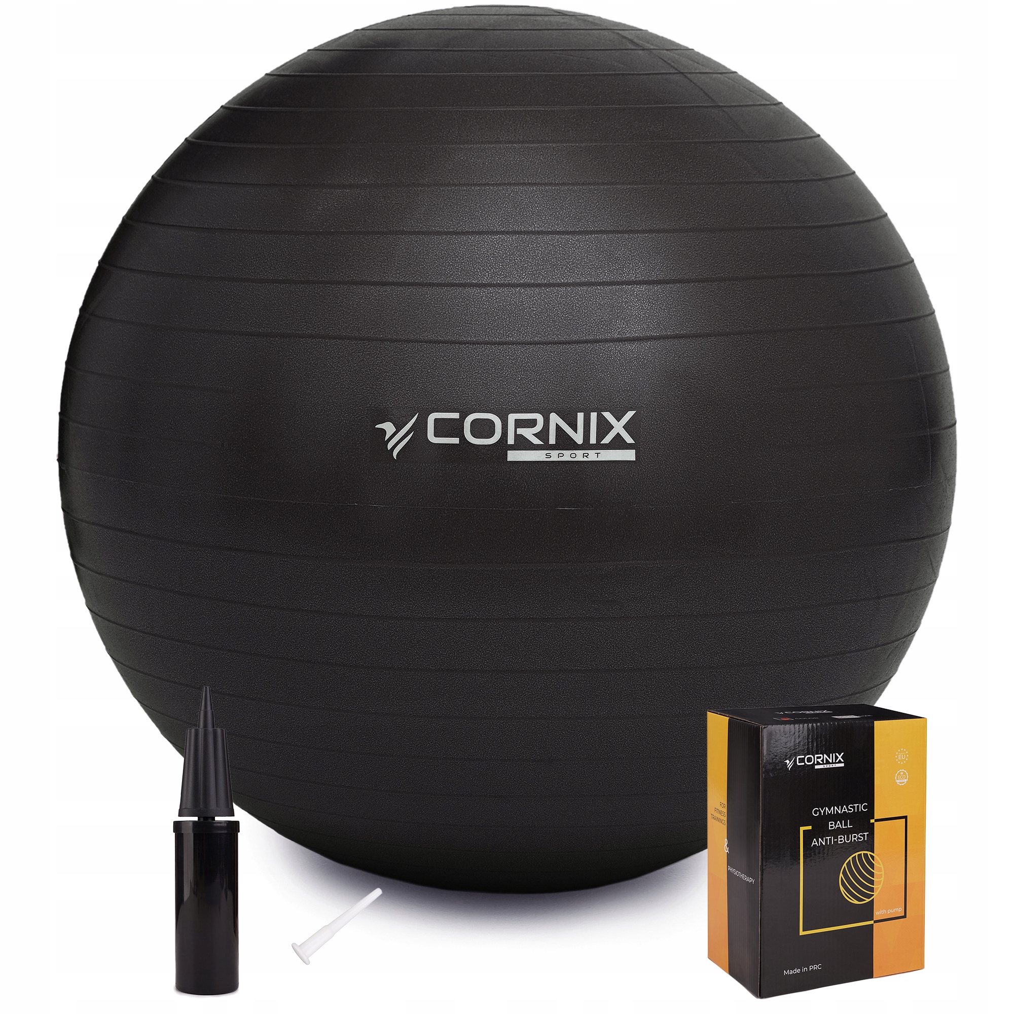 Piłka Gimnastyczna 85 CM Anti-burst 150 Kg Pompka Fitness Rehabilitacja