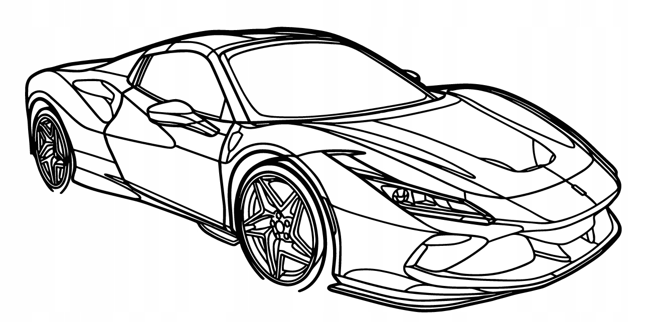 nástěnná dekorace Obraz Auto Ferrari F8 Tributo