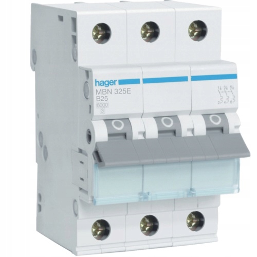 Nadproudový Vypínač 6KA 3-PÓLOVÝ B 25A
