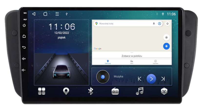 Rádio Gps Android Seat Ibiza 6J 2008-17 64GB Sim