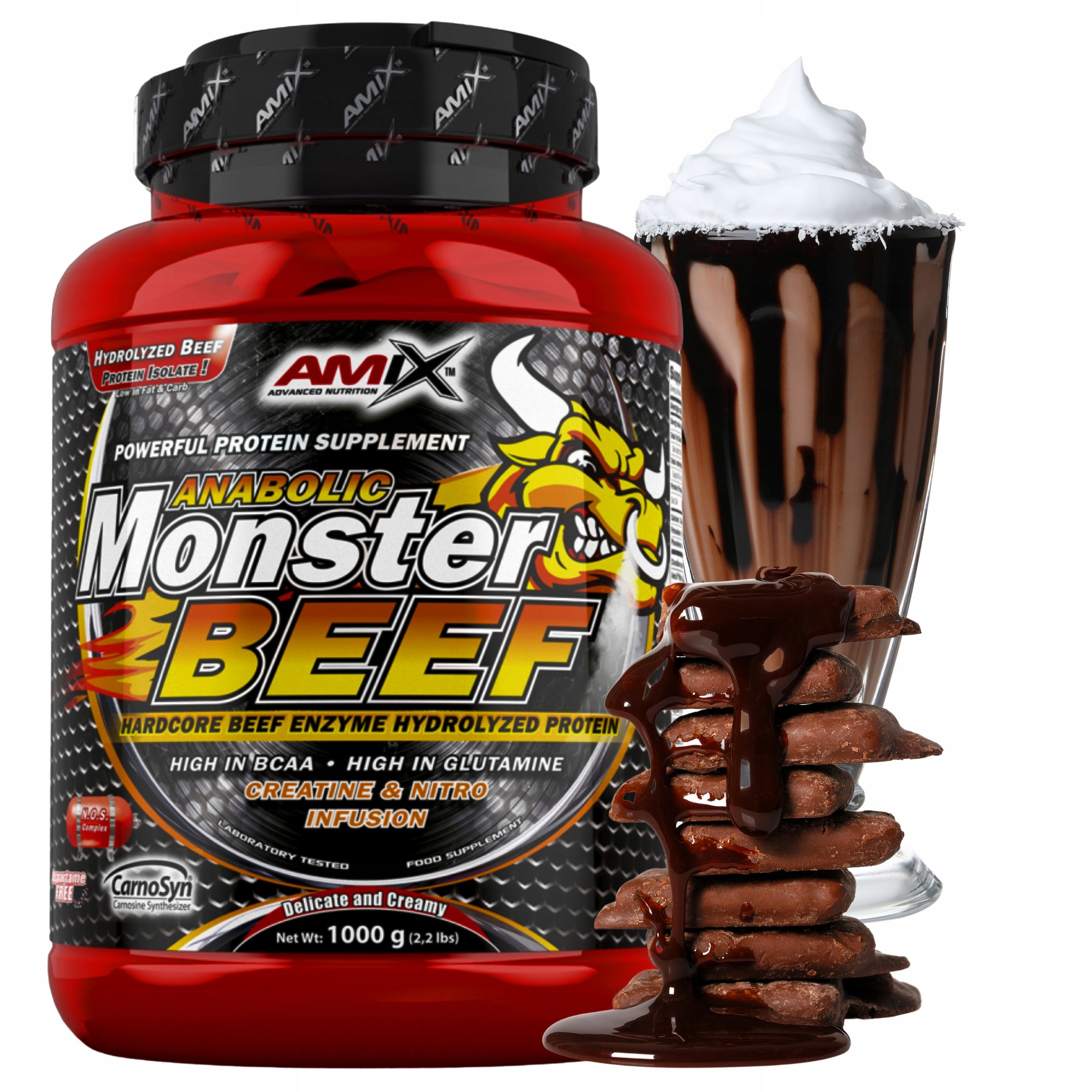 Protein Wph Protein Amix Monster Beef Hovězí čokoládové bílkoviny