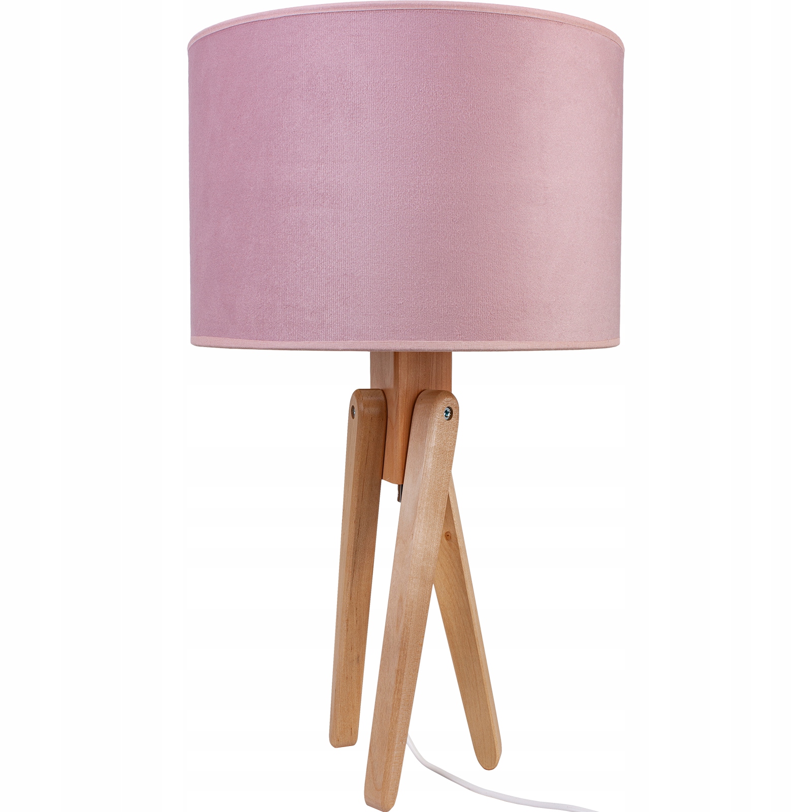 LAMPA NOCNA TRÓJNÓG PUDROWY RÓŻ LAMPA NA KOMODĘ